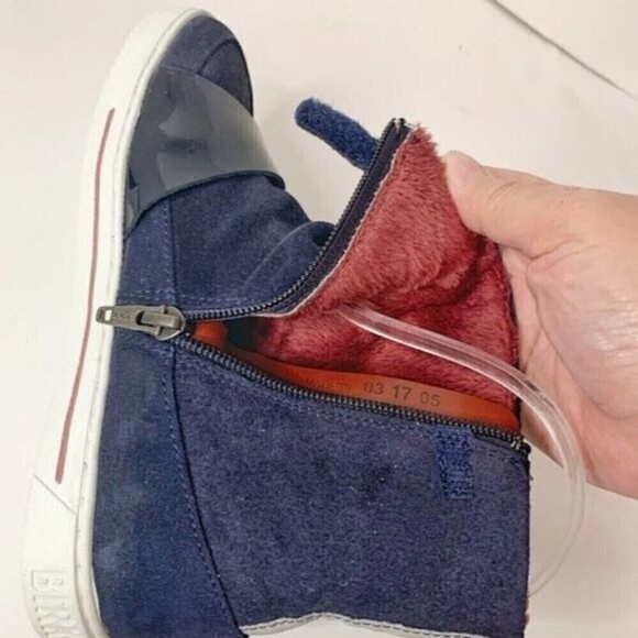 Birkenstock Toddler Big Kid Unisex Ballina Zip Up Suede Leather Naturleder Boots - Picture 12 of 16